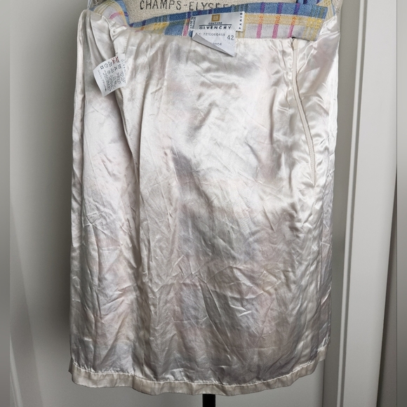 Givenchy Pastel Plaid Pencil Skirt - Picture 11 of 16